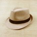 Summer   Beach Sun Hat Jazz Panama Unisex Trilby Fedora Hat Gangster Cap  eb-22747146